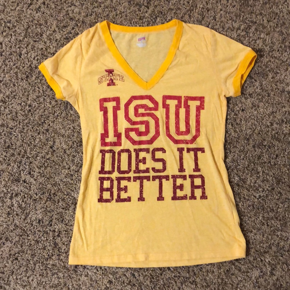 Iowa State University thin V neck. Size Medium